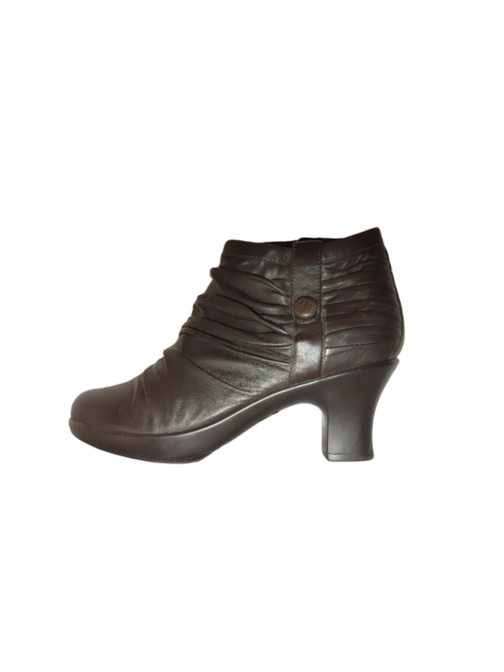 Dansko Ruched Buffy Leather Ankle Booties Size 38